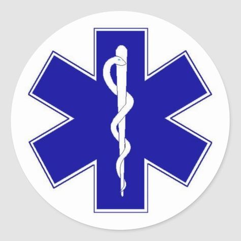 Star of Life Classic Round Sticker - Paramedic Gift Idea Paramedic Gifts, Embroidery Tattoo, 21 Day Fix Extreme, 1st Responders, 21 Day Fix Meals, Healthy Grocery List, Trim Healthy Mama, Create Custom Stickers, Paramedic