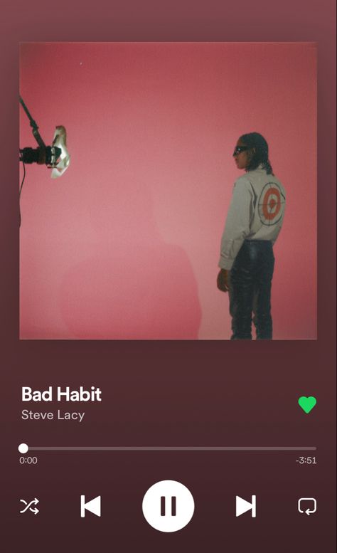 Bad Habit Steve Lacy, Aura Art, Spotify Songs, Steve Lacy, Bad Habit, I Wish I Knew, Bad Habits, New Wall, Knowing You