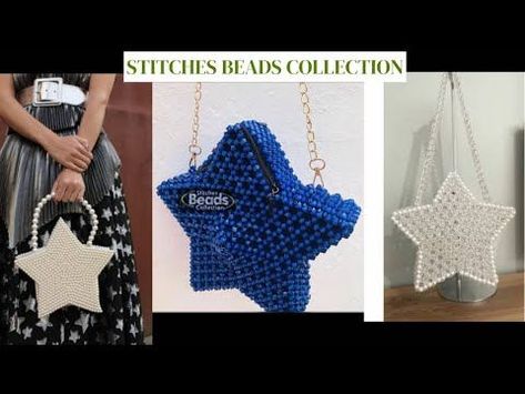 Beaded Bag Pattern, Diy Necklace Display, Hand Beaded Bag, Sugar Beads, Diy Crochet Bag, Art Toys Design, Beaded Clutch Bag, Bead Crafts Diy, Purse Tutorial