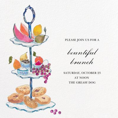 Happy Menocal, Online Party Invitations, Online Invitation, Tea Party Invitations, Brunch Invitations, Paperless Post, Brunch Wedding, Tea Tray, Online Invitations