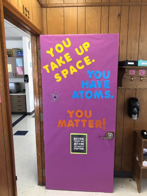 Stem Door Decorations Classroom, Classroom Door Decor, Door Decorations Classroom, Classroom Door, You Matter, Door Decor, Door Decorations, Neon Signs, Science