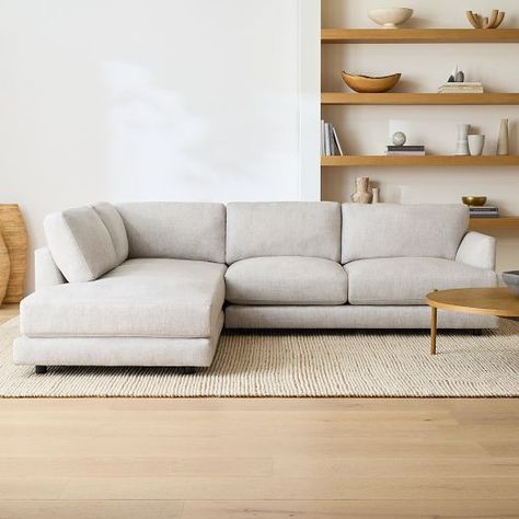 Chair Sectional Sofa All Living Room | West Elm Comfortable Sectional, Modern Sofa Sectional, Sleeper Sectional, Sectional Sofa Couch, Home Sofa, Modern Sectional, Chaise Sectional, Bench Cushion, Chaise Sofa