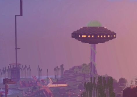 Minecraft Themed Builds, Minecraft Star House, Moon Themed Minecraft Builds, Space Themed Minecraft Builds, Space Minecraft Builds, Ufo Minecraft, Minecraft Rocket, Minecraft Space, Minecraft Images