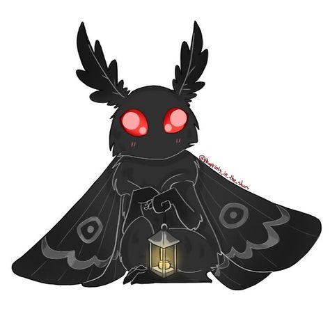 Tiny Mothman (Mothling!) with lamp, kawaii cryptid by OTBPShop | Redbubble Moth Lamp, Moth Man, Discover The World, World Of Fashion, Moth, For Sale, Kawaii