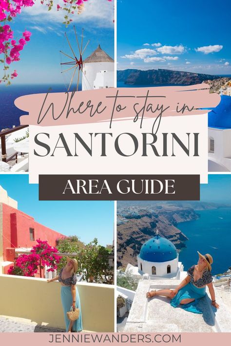 Where to Stay in Santorini (Detailed Area Guide) Where To Stay In Santorini, Hotels In Santorini Greece, Beaches Sunset, Greece Bucket List, Greece History, Greek Islands Vacation, Oia Greece, Oia Santorini Greece, Walkable City