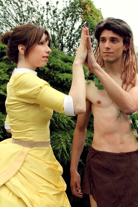 Tarzan And Jane Costume Diy, Tarzan And Jane Costumes, Tarzan And Jane, Disney Nerd, Disney Cosplay, Theatre Costumes, Family Costumes, Cute Halloween Costumes, Disney Fan