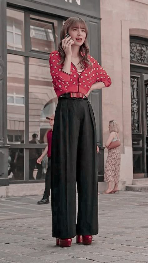 Cami Emily In Paris Outfits, Emily In Paris Red Outfit, Emily In Paris Fashion Camille, Mindy Emily In Paris Outfits Season 3, Emily In Paris Outfits Inspiration, Emilyinparis Outfits, Emily In Paris Camille Outfits Season 4, Paris Wardrobe, Emily In Paris Fashion