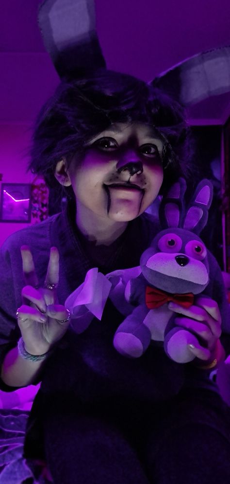 Eclipse Cosplay Fnaf, Bonnie Cosplay Fnaf, Fnaf Bonnie Cosplay, Fnaf Halloween Costumes, Toy Bonnie Cosplay, Bonnie Cosplay, Fnaf Makeup, Fnaf Outfits, Fnaf Costumes