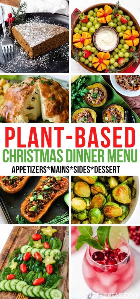 Vegetarian Christmas Main, Christmas Entrees, Vegetarian Christmas Dinner, Christmas Dinner Sides, Veggie Christmas, Vegetarian Christmas Recipes, Christmas Main Dishes, Vegan Christmas Dinner, Vegetarian Christmas