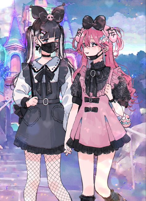 Ja I Ty, Girly Kei, Arte Do Kawaii, Kei Fashion, Jirai Kei, Yami Kawaii, Gothic Anime, Human Art, 영감을 주는 캐릭터