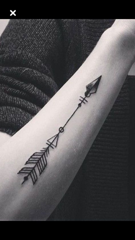 Arrow Tattoo Design, Forearm Band Tattoos, Geometric Arrow, Cross Tattoo For Men, Mommy Tattoos, Arrow Tattoo, Arrow Tattoos, Band Tattoo, Tattoo Designs And Meanings