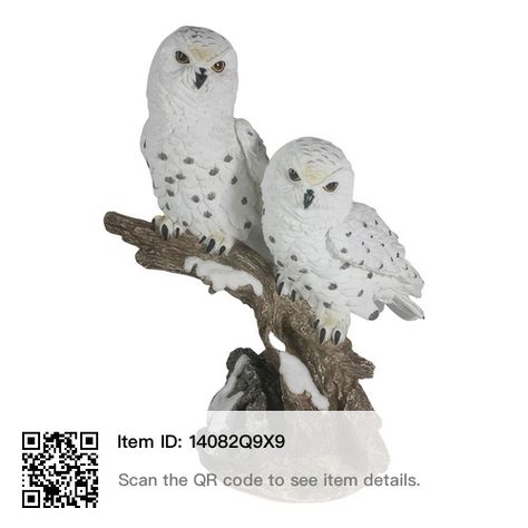 Ice Armor, Animal Decorations, Without Electricity, Owl Statue, Home Animal, Snow Owl, Home Room Decor, Owl Decor, Statue Sculpture