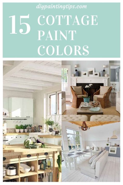 Trying to find the perfect color for your home remodel is easier said than done. Instead of staring at paint chips for hours on end, consider how you want repainted rooms to feel. If you're craving nostalgia and whimsy, cottage colors are perfect for your project. Read our post on 15 cottage paint colors for redecorating your home for inspiration and tips from the pros. Colorful Country Cottage Interiors, Paint Colors For Cottage Style Houses, Interior Cottage Paint Colors, Cottage Bedroom Paint Colors, Cottage Style Paint Colors, Cottage Core Paint Colors, Cottage Paint Colors Interior, Cottage Core Colors, Cottage Color Palette