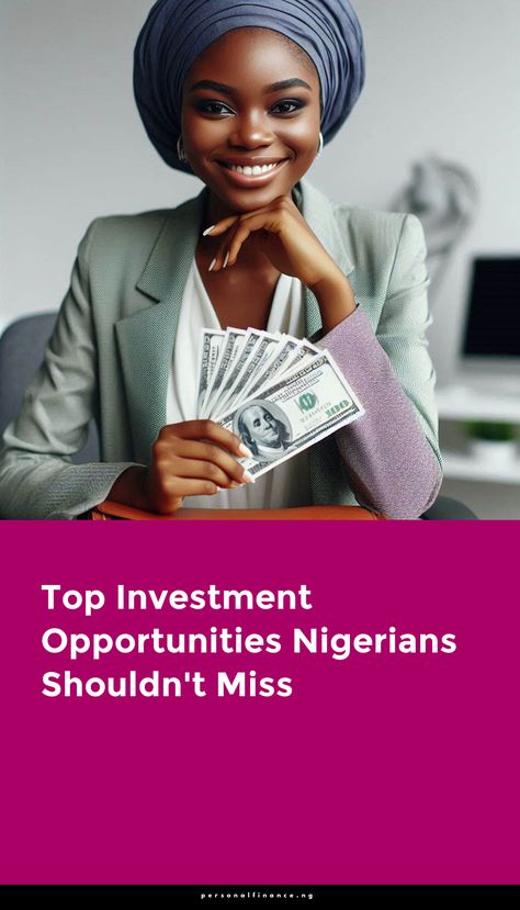 Investing in Nigeria offers numerous opportunities for financial growth and stability. Understanding the top investment options is crucial for long-term success.




Diverse Opportunities: Nigeria’s economy presents diverse investment options across sectors like agriculture, real estate, and technology. 



Importance of Investing: Investing secures your financial future and helps build wealth over time. 



Financial Growth: Smart investments provide opportunities for significant returns, contributing to personal financial growth. 



Stability Through Diversification: Diversifying investments across various sectors reduces risk and enhances financial stability.








In this blog, we’ll explore the top investment opportunities Nigerians should consider. Each . . . Investment Opportunities, Agricultural Sector, Financial Growth, Stock Market Investing, Build Wealth, Debt Management, Budget Saving, Investing In Stocks, Investment Portfolio