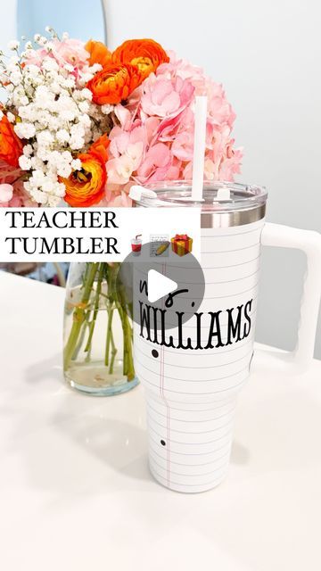 Shelby Parks on Instagram: "So cute and less than $10!!

These tumblers make great Back-to-School teacher gifts or stock up now for Teacher Appreciation gifts later on down the line! 

Which design is your favorite?! 

*Comment CUP for a link to the cups and font sent to your inbox 💌

#backtoschool #diygifts #teachergift #teachergifts #diygiftideas #summerfinds #firstdayofschool #roommom #momdiy #michaelsstores #makeitwithmichaels" Teacher Notebook, Room Mom, School Teacher Gifts, Mom Diy, Michael Store, July 10, Appreciation Gifts, Teacher Appreciation Gifts, All About Me