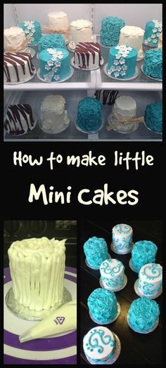 How to make Mini Cakes. 4 Inch Cake Decorating, 4 Inch Cakes Ideas, Making Mini Cakes, 4 Inch Cake Ideas, Decorating Mini Cakes, Mini Cake Decorating Party, 4inch Cakes, How To Make Mini Cakes, Mini Cake Decorating Ideas