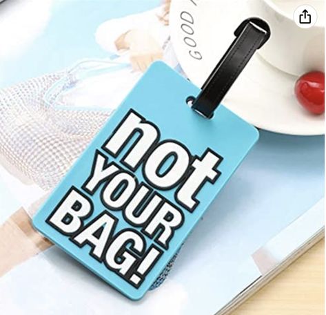 Make sure your bag doesn't go home with the wrong person! Unique Luggage Tags, Bus Card, Fun Conversation Starters, Bag Cute, Tag Design, Portable Travel, Silica Gel, Luggage Accessories, Luggage Tag