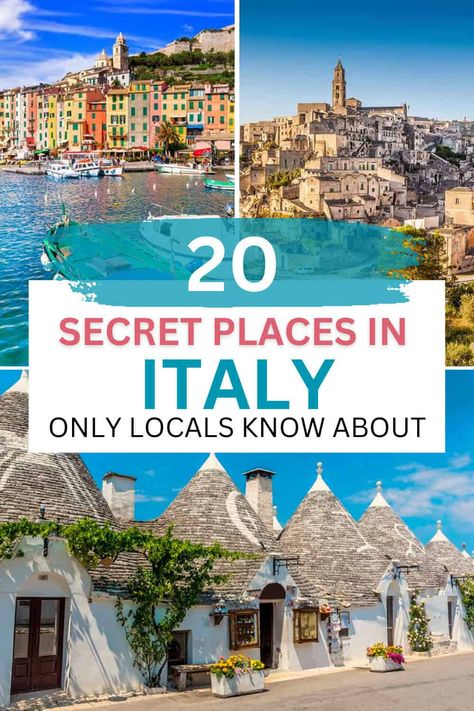 Best Hidden Gems in Italy - That You've Probably Never Heard Of! Places To Visit In Italy Bucket Lists, Italy Must See Places To Visit, Off The Beaten Path Italy, Italy Travel Guide Places To Visit, Places In Italy To Visit, Best Places To Visit In Italy, Italy Hidden Gems, Italy Travel Itinerary, Traveling Italy