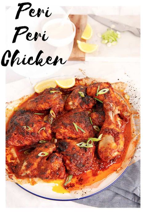 You may think you have had the best Peri Per Chicken in the past, but this dish is AMAZING! All the tang, flavour and just enough heat to keep you coming back for more. #periperi #periperichicken #thermomixperiperichicken Pero Peri Chicken, Perry Perry Chicken, Piri Piri Chicken Recipe, Peri Peri Chicken Recipe, Chicken Marinate, Piri Piri Chicken, Peri Chicken, African Dishes, Moist Chicken