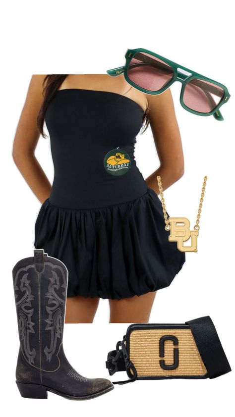 baylor game day outfit inspo black College Game Day Outfit, Rush Week Outfits, Rush Week, College Game Day, College Game Days, Game Day Outfit, Day Outfits, Concert Fits, Country Concerts