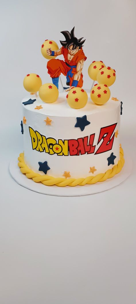 Dragón Ball z cake Dragon Ball Z Birthday Cake, Dragon Ball Z Cake Goku, Dragon Ball Cake Ideas, Anniversaire Dragon Ball Z, Goku Cake Ideas, Cumple Dragon Ball Z Party Ideas, Goku Birthday Cake, Dbz Cake, Dragonball Cake