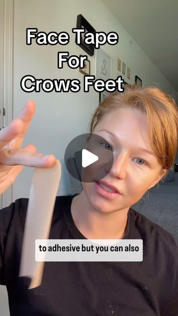 Krystn Walmsley on Instagram: "How to face tape for crows feet #facetape #skincare" Castor Oil Face Taping, Face Taping For Wrinkles, Face Taping, Castor Oil For Face, Skincare Instagram, Facial Exercises, Cosmetic Procedures, Face Yoga, Crows