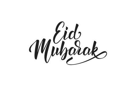 Eid Mubarak. Muslim holiday congrat… by Stock Vector One on @creativemarket Eid Mubarak Writing Style, Eid Mubarak Calligraphy English, Eid Mubarak Calligraphy Art, Eid Mubarak White Background, Eid Mubarak Design Ideas, Eid Mubarak Simple, Eid Mubarak In Arabic Calligraphy, Eid Mubarak Font, Eid Mubarak Post