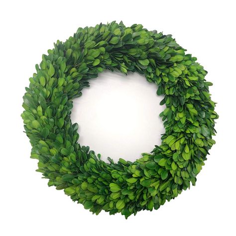 Boxwood wreath decor