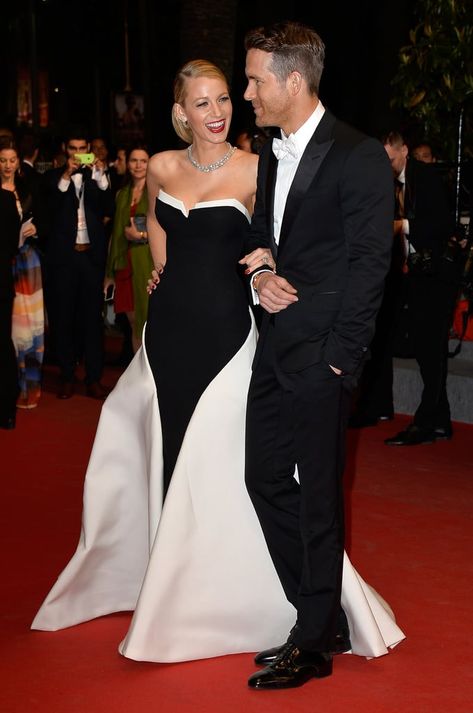 Blake Lively and Ryan Reynolds in 2014 Blake Lively Cannes, Iconic Red Carpet Looks, Blake Lively Ryan Reynolds, Blake And Ryan, Coordinating Outfits, Famous Couples, We Are The World, Ryan Reynolds, Blake Lively