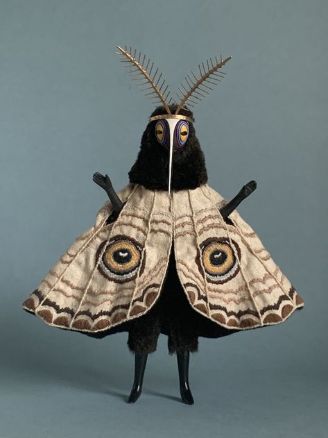 Cat Johnston, Moth Creature, Junk Couture, Bug Costume, Christmas Diorama, Insect Art, Halloween Make, Art Festival, Diy Halloween