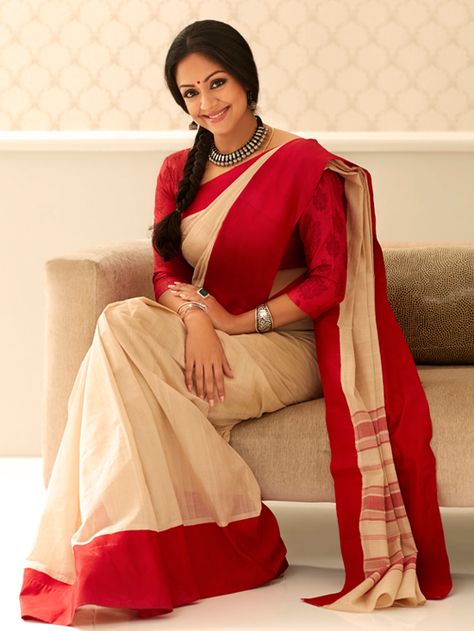 Jyothika Latest Photoshoot Stills, Veteran Actress Jyothika Suriya glamorous photoshoot images, Jyothika photoshoot in Saree, Herione Jyoth... Actress Jyothika, Glamorous Photoshoot, Formal Saree, Simple Sarees, Madhuri Dixit, Elegant Look, In Sign, Elegant Saree, Saree Dress