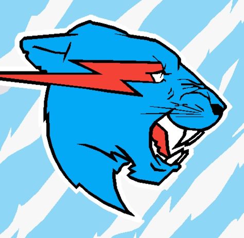 Mrbeast blue and white strip beast logo Mr Beast Logo, Beast Logo, Mr Beast, Blue