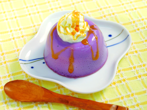 Purple Sweet Road Pudding <br>紫いもプリン Taro Pudding, Recipe Japanese, Purple Food, Purple Yam, Asian Desserts, Food Food, Japanese Food, Food Blog, Jelly