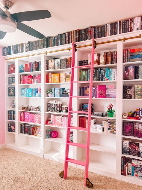 Pink Book, Maximalist Design, Book Room, Home Library, Bookshelves, Bookcase, That Look, Instagram Photos, Books