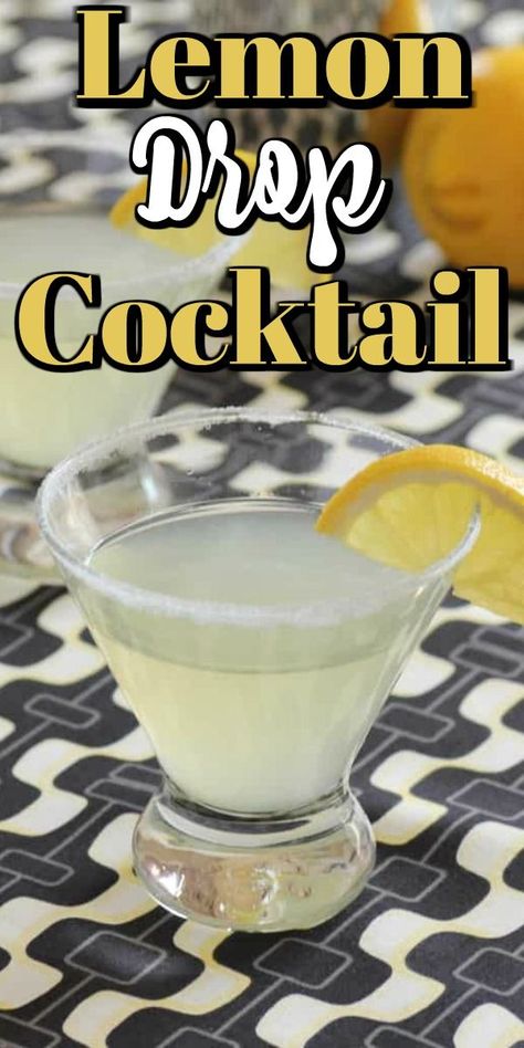 Lemon Drop Drink, Lemon Drop Recipe, Vodka Cranberry Cocktail, Lemon Drop Shots, Easter Cocktail, Lemon Drop Cocktail, Lemon Cocktail, Lemon Drop Martini, Party Food Dessert