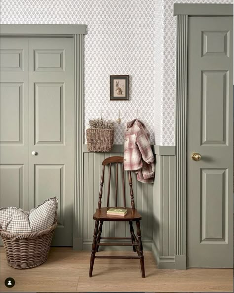 Megan Hart, English Cottage Bedroom, English Cottage Interiors, Cottage Nursery, Cottage Wallpaper, Entryway Inspiration, English Cottage Style, Cottage Bedroom, Girl’s Room