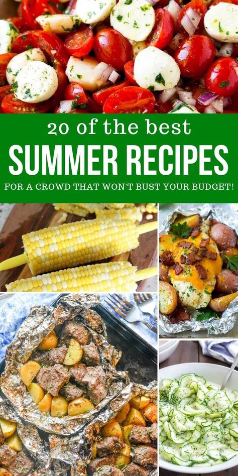 Recipes For Get Togethers Friends, Summer Lunch Sides, Dinner For A Crowd Summer, Grilling Ideas For A Crowd, Easy Summer Dinners For A Crowd, Bbq Main Dishes For A Crowd, Food For A Crowd Summer, Summer Dinner For A Crowd, Bbq For A Large Crowd