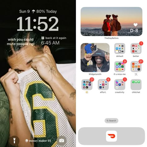 Home Screen Layout Organization, Home Screen Set Up Iphone, Iphone Set Up Aesthetic, Iphone 11 Home Screen Layout Ideas, Iphone 15 Home Screen Ideas, Iphone Lockscreen Layout, Egirl Photos Ideas, Iphone Wallpaper Layout, Ios Layout Ideas