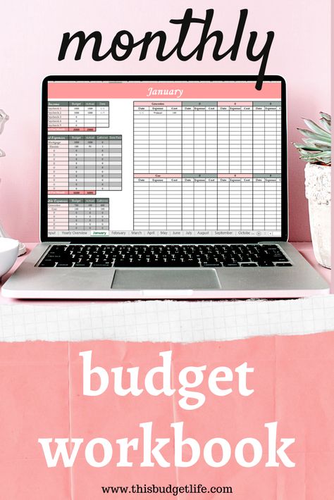 Monthly Budget Workbook For Beginners Free Download courseplannernotion #collegeplanner #plannerpeace #weeklymealplanner⌨️ Cute Budget Template Excel, Budgeting On Excel, Financial Planning Spreadsheet, Financial Excel Spreadsheet, Best Excel Budget Template, Excel Savings Spreadsheet, Budgeting Apps Free, How To Use Excel For Budgeting, Budget Planner Template Excel