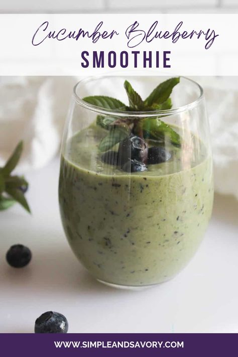 Cucumber Smoothie, Blueberry Smoothie Recipe, Blueberry Smoothie, Brunch Spread, Healthy Weeknight Dinners, Healthy Blueberry, Weeknight Dinner Recipes Easy, Blueberries Smoothie, Healthy Ingredients