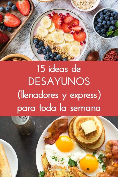 15 ideas de desayunos express para cada dia de la semana Ideas Desayunos Saludables, Ideas Comidas Saludables, Ideas De Snacks Saludables, Ideas Para Desayunos, Desayunos Healthy, Desayunos Ideas, Desayunos Aesthetic, Ideas Desayuno, Desayunos Keto