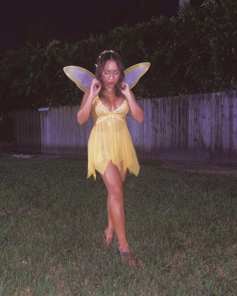 Yellow Fairy Costume, Forest Fairy Costume, Yellow Fairy, Halloween Outfit, Fairy Costume, Forest Fairy, Halloween Outfits, Graduation Dress, Halloween Costumes