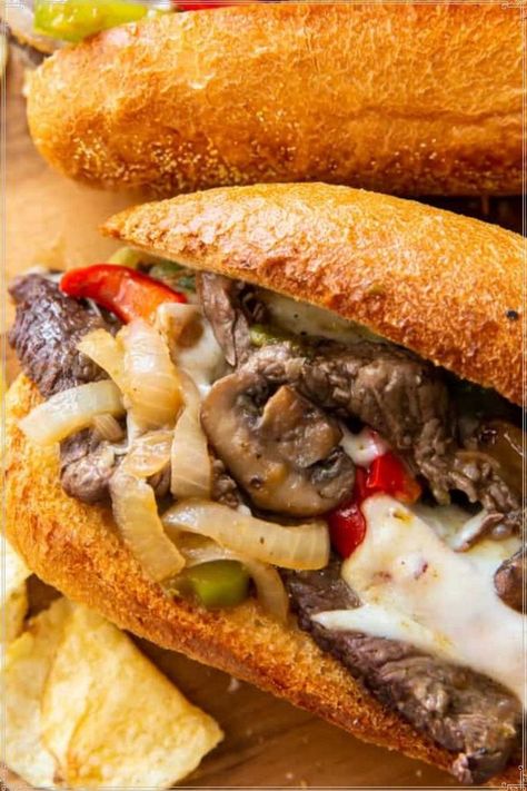 Shaved Steak Recipe, Shaved Beef, Chicken Philly Cheesesteak, Cheese Steaks, Philly Cheese Steak Sandwich, Philly Cheesesteaks, Philly Cheese Steak Recipe, Cheesesteak Recipe, Sweet Potato Fries Baked