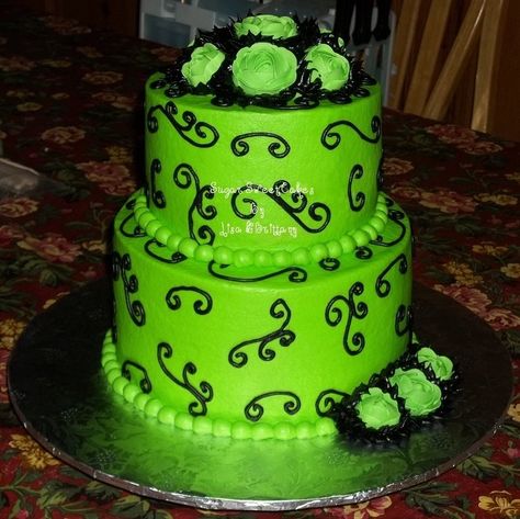 Green Cake Ideas, Lime Green Cake, Green Wedding Cakes, Simple Wedding Cakes, Wedding Cakes Simple, Cakes Simple, Green Cake, Simple Wedding, Green Wedding