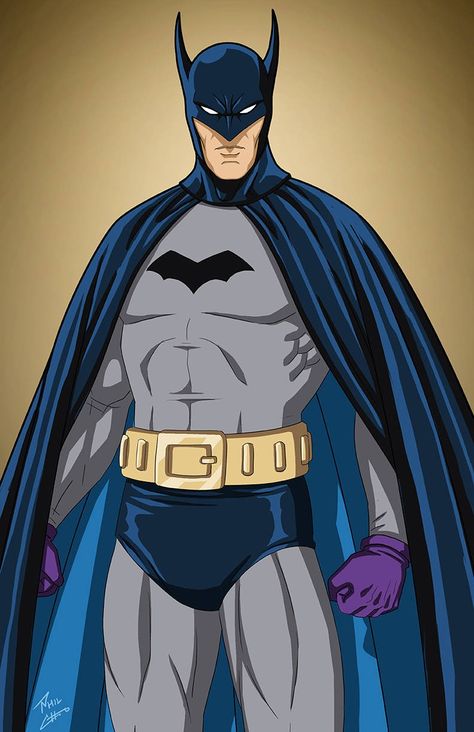 Batman 1939 (First Appearance) by Phil-Cho Batman First Appearance, Batman Redesign, Batman Detective Comics, Superhero Comics Art, Batman Halloween, Dc Trinity, Phil Cho, Batman Costumes, Joker Drawings