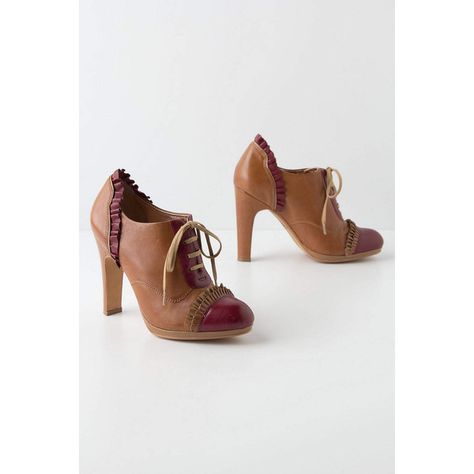 Bordeaux-Ruffled Oxford Heels found on Polyvore Maroon Pumps, Anthropologie Shoes, Oxford Heels, Womens Oxfords, Shoe Sale, Me Too Shoes, Women's Shoes, Ruffles, Oxford Shoes