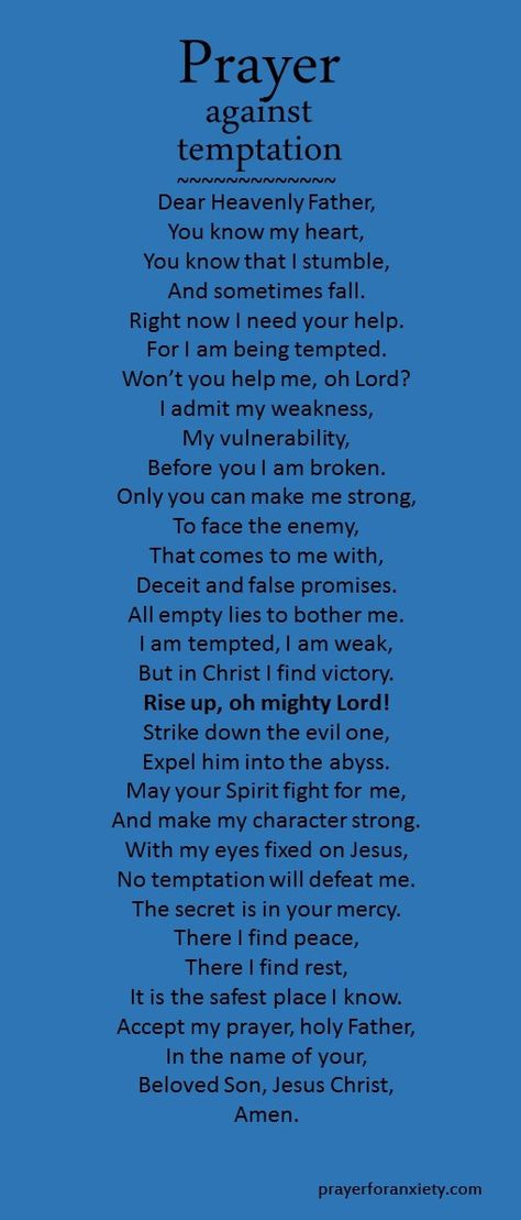 Prayer against temptation Resist Temptation, Spiritual Battle, Quotes Morning, Christian Prayers, Speak Life, Life Quotes Love, Prayer Verses, Holy Mary, Prayer Scriptures