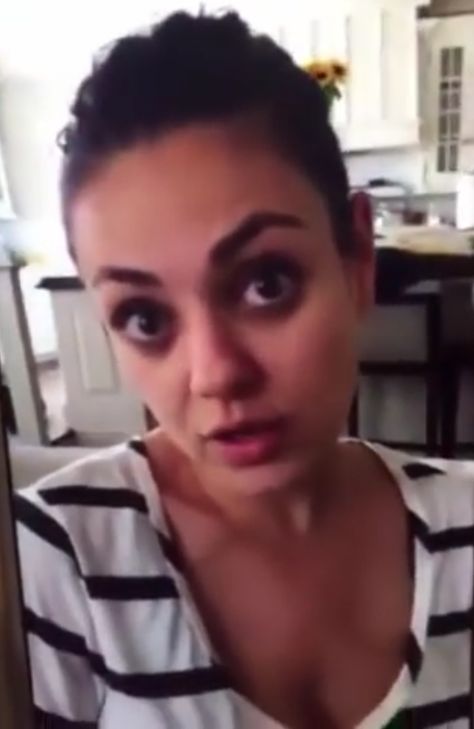 Mila Kunis ( home video still )  ( with Ashton unseen... ) from accusation of chicken theft  as child in Ukraine by Kristina Karo  ( April 23, 2015 ) Mila Kunis Home, Mila Kunis Selfie, Mila Kunis Videos, Julia Roberts Style, Apple Gift Card, Film Icon, Home Video, Mila Kunis, Bathroom Pictures