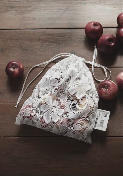 Cherry Wine, Produce Bags, Eco Bag, Fabric Bags, Sewing Bag, Diy Bag, Sewing Inspiration, Handmade Bags, Zero Waste