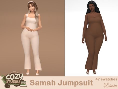 The Sims Resource - Samah Jumpsuit Sims 4 Sims, Cc Sims4, Sims Clothes, Long Jumpsuit, Under My Skin, Sims 1, Sims4 Cc, Sims 4 Game, Ts4 Cc